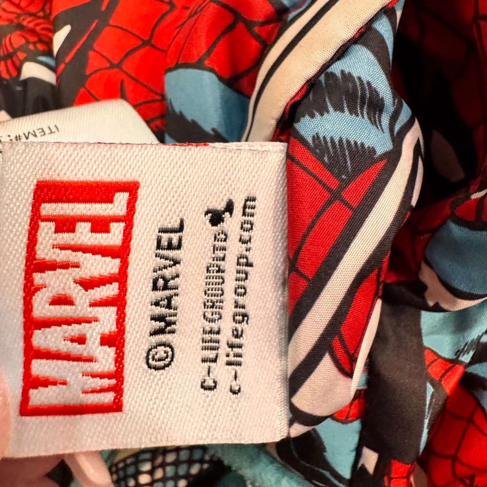 Toddler 2T Spiderman Reversible Fleece Jacket Hooded Zip Up Marvel Comic Print - Picture 3 of 5